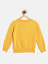 Girls Yellow Black Printed T-Shirt With Pyjamas